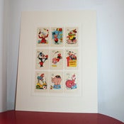 Image of Vintage Old Maid Cards Mounted - Circus Edition