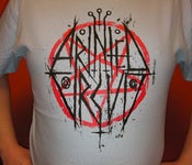 Image of Printed Circuit 'Metal' blue t-shirt by Drew Millward