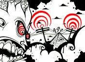 Image of Crazy Face (original framed artwork)