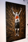 Image of "Love Spreads" - Gold. Original Canvas