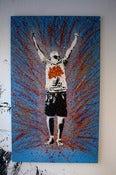 Image of "Love Spreads" - Blue. Original Canvas