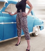 Image of High Waisted Capris - Leopard