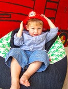Image of Kids Beanbag - Green Moose