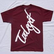 Image of Script (Burgundy)