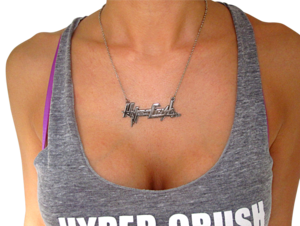Image of HYPER CRUSH LOGO NECKLACE (SILVER)