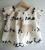 Image of Deer Words Baby Blouse