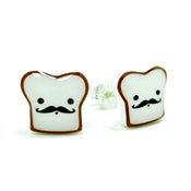 Image of French Toast Earrings - Sterling Silver Posts