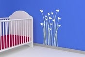 Image of Vinyl Wall Sticker Decal Art - Grass Hearts