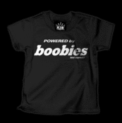 Image of Powered by Boobies T-Shirt
