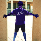 Image of Basic Space Tee - Purple/White