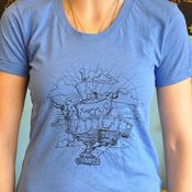 Image of Women's Official Pattycake T-shirt Blue