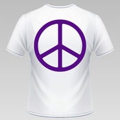 Image of White peace symbol tee