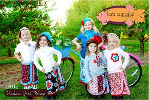 Image of Little Urban Girl Wrap ~Paper Pattern