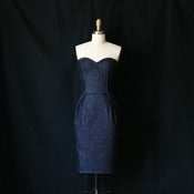 Image of Plaid Death by Denim Dress