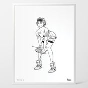 Image of Nike SB Pin-Up 'Rosa' Framed