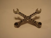 Image of Crossed Wrenches lapel pin