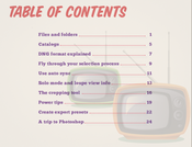Image of 10 Supersonic Lightroom Tips - Table of Contents