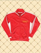 Image of Men's/Women's Custom Gold Heru Red Track Jacket