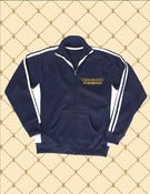 Image of Men's/Women's Custom Gold Heru Navy Track Jacket