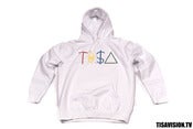Image of TI$A LOGO HOODIE WHITE
