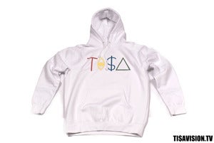 Image of TI$A LOGO HOODIE WHITE