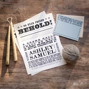 Image of Broadside Poster Invitation Set