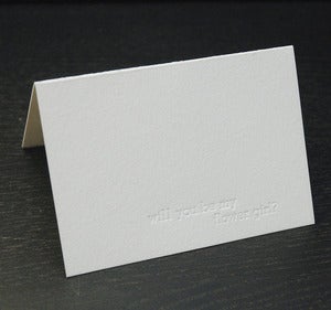 Image of will you be my flower girl? notecard // qty 1