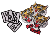Image of TEAM LOGO AND FIGHTING TIGER PATCHES