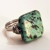 Image of Amy Burgess Jewelry Katie Ring in Turquoise & Silver