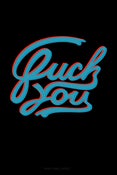 Image of "F-U" POSTER BY MIKE PARGAS