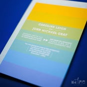 Image of Gradient Stripe Invitation Set