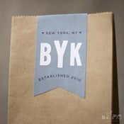 Image of Modern Banner Wedding Logo