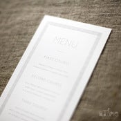 Image of Modern Gray Menu