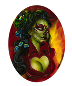 Image of "Electric Day of the Dead" Sticker by Joe Capobianco