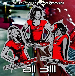 Image of ALL 3 Sassy Speed Decals!!!