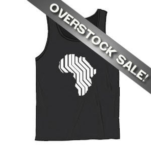 Image of On Sale!! Africa Logo - Black Tank Top - Men's - American Apparel