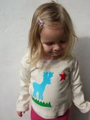 Image of Long sleeve organic cotton deer t shirt