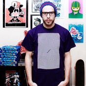 Image of Eyes of the Hawk purple tee