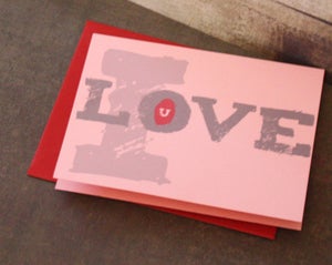 Image of I Love U note cards