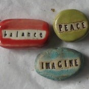 Image of word beads: BALANCE PEACE IMAGINE