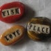 Image of word beads: WISH PEACE LOVE