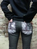 Image of punk patch pocket jeans leggings! 