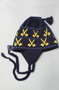 Image of Axes Earflap Beanie Navy