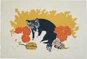 Image of Fox in the Flower Bed