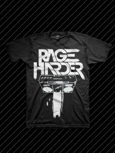 Image of Rage Harder Black - White ink