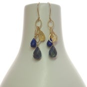 Image of Multi-gem drop earrings