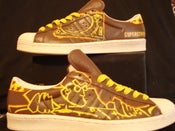 Image of Mofoz Visualz "Superstar DJ's" Adidas Shelltoes Size 12
