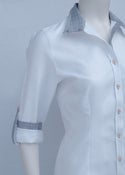 Image of White Twill / Silver Houndstooth LIMITED EDITION - SOLD OUT