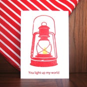 Image of Tilly Lamp of Love - Red!