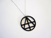 Image of PANDA EYES Black OCCULT Necklace